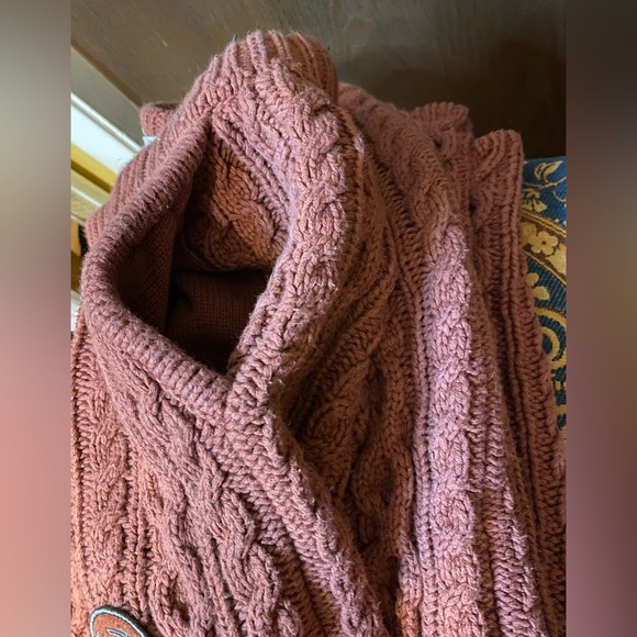 SOLD‼️HONOR THE GIFT (Unisex) MEN’S CABLE-KNIT PANTS - Maroon - Size S - Picture 6 of 10